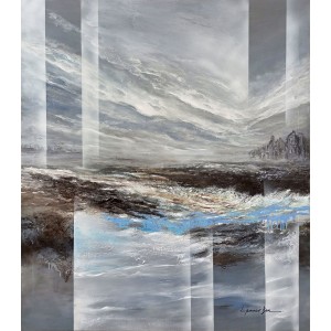 L'passo Benjamin, 42 x 48 Inch, Acrylic on Canvas, Abstract Paintings, AC-LPB-036